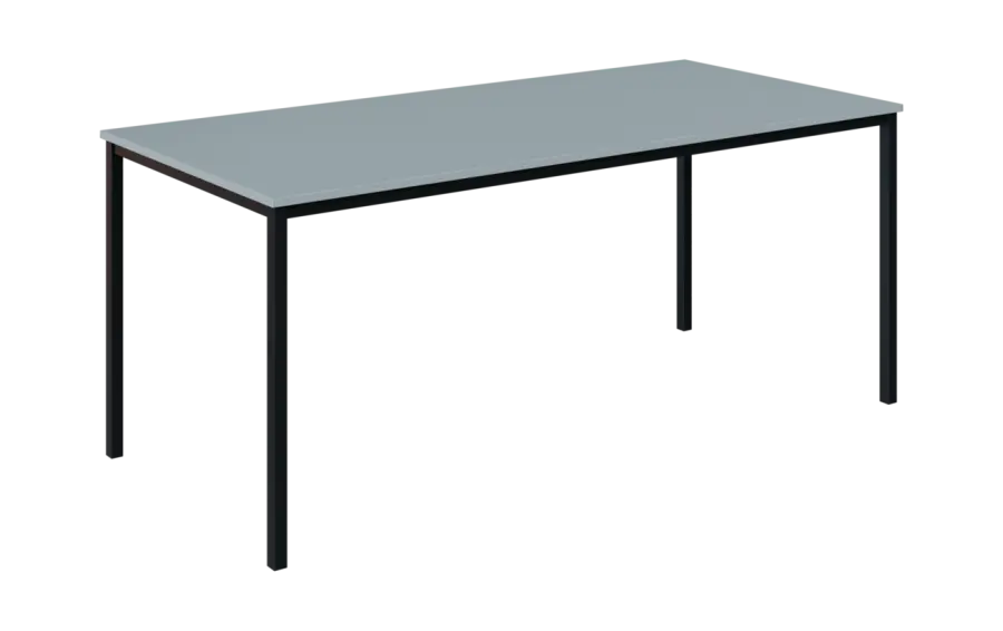 JPT 180 Jídelní stůl 1800 x 800 mm, deska šedá / podnož černá